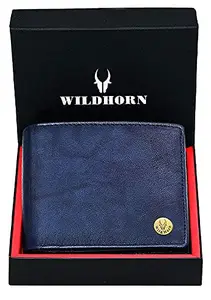 WildHorn India Blue Men's Wallet (RAKHIGIFT2052 BLU Antique)