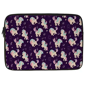 Crazyify Horse Printed Laptop Sleeve/Laptop Case Cover/Laptop Bag 15.6 inch with Shockproof & Waterproof Linen On All Inner Sides | MacBook/Laptop Sleeve for Men & Women