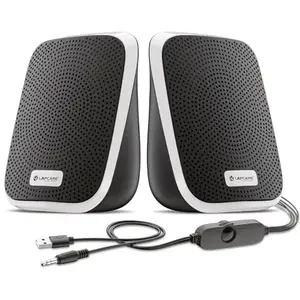 Lapcare Twiny 2.0 5W X 2 Computer Speaker| Stereo Sound| Compact & Portable|Distortion