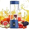 Portable Blender for Smoothies and Juices, USB Rechargeable, 380ml Glass Cup