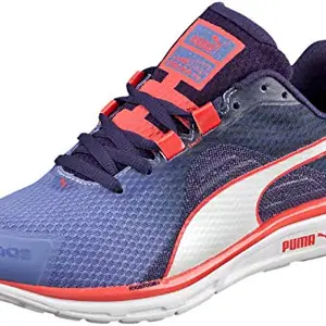 Puma Womens Faas 500 v4 Wn Bleacheddenim-Astralaura-Cayenne Running Shoe - 4 UK (18752605)