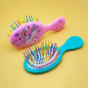 Brille Bee Cartoon Print Kids Comb – Gentle Detangling for All Hair Types, Fun & Easy to Use with Cute Designs for Little Ones! (Pack of 1)