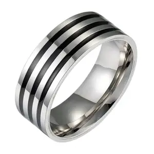 SALTY Alpha Anti Tarnish Marshal Stainless Steel Finger Ring for Men | Stylish Durable Jewellery Accessories | Rings for Man | Minimal Jewelry | Birthday Gift for Boys (Size - 12)