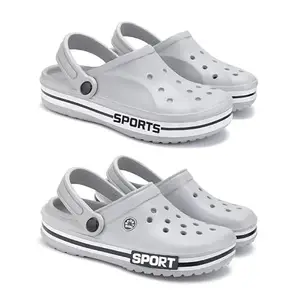 WINGSCRAFT-Lightweight Classic Clogs | Sandals |Slider Adjustable Back Strap for Men-Combo(2)_S-3067-3016-9 Grey