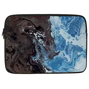 Crazyify Unique Multi Light Color Printed Laptop Sleeve/Laptop Case Cover/Laptop Bag 11-15.6 inch with Shockproof & Waterproof Linen On All Inner Sides | MacBook/Laptop Sleeve for Men & Women