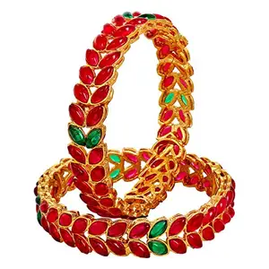 YouBella Bangles for Women Stylish Traditional Bangles for Women and Girls (2.6)