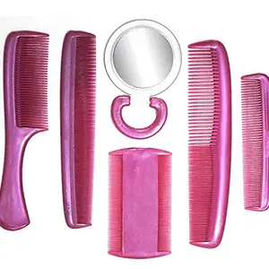 Boxo Hairdresser Comb Set With Mirror For Hair Styling For Men And Women Pack Of 1 (Mirror with comb-3)