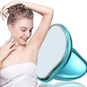 EEE SOLUTION EEE SOLUTION Crystal Hair Remover Painless Exfoliation Hair Removal Tool for Arms Legs Back, Washable Crystal Epilator Without Shaving for Smooth Skin