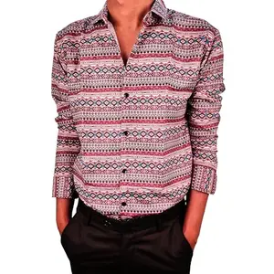 Young Gn Men's Regular Fit Printed Shirt | Full Sleeve Casual Shirts for Men | Premium Linen Shirts (Medium, Maroon) (Pack of 9)