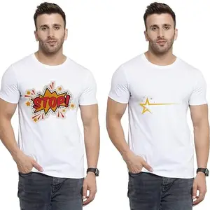 SST - Where Fashion Begins | DP-9533 | Polyester Graphic Print T-Shirt | for Men & Boy | Pack of 2