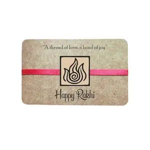 A173Rakhi printed designed wood rakhi for all