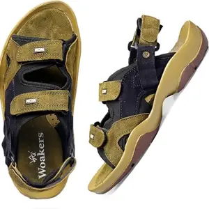 WOAKERS Rama Ram Enterprises Men's Synthetic Leather Comfortable and Stylish Sport Sandal (9, 9) (Sandle)