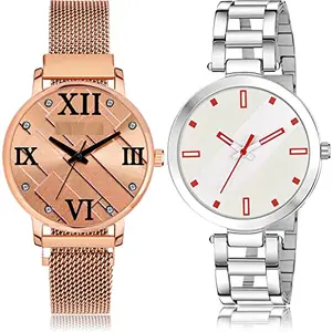 NEUTRON Analogue Analog Rose Gold and White Color Dial Women Watch - GM240-GM237 (Pack of 2)