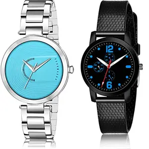 NEUTRON Tread Analog Blue and Black Color Dial Women Watch - GM220-(68-L-10) (Pack of 2)