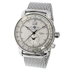 Zeppelin 100 Years of ED. 1 Analog White Dial Men's Watch-7640M1