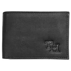 Tanned Hides Men's Export Quality Leather Designer Leather Wallet (Black)