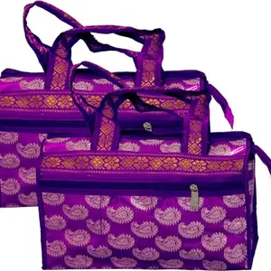 REEDOM FASHION Polyester Handbag for Women (Purple) (RF1836)-BZ