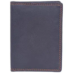 Leatherman Fashion LMN Genuine Leather Brown Unisex Card Holder with (2 Slots)