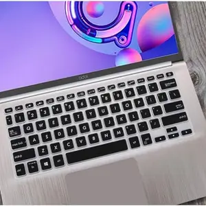 Justec Silicone Laptop Keyboard Cover Skin Protector Compatible for ASUS Vivobook 14 X412 X412U X412UA X412fl X412f X412fj X412DA X412ub 14 Inch, Black