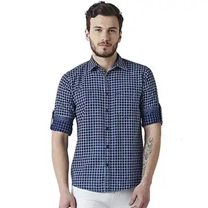 Crimsoune Club Blue Check Men's Shirt (L)