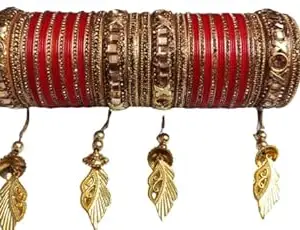 E Retail Shoppe1 || Fashion Jewellery for Women & Girls || RED with Golden Bengal || Chuda Set || Plain Bengal || Trendy Bengals || Traditional Bangle
