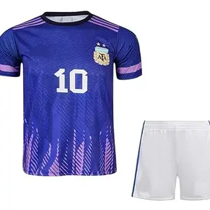 ARGEN Purple Messi10 Football Jersey with Shorts 23/24 Football -(Mens & Kids) Football(15-16Years)