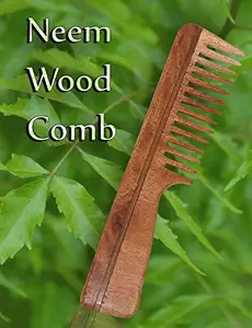Leysin Original Neem Wood Comb For Control Hair Fall And Dandruff Pack Of 1