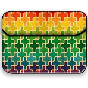 Theskinmantra 13-13.3 inch Cubes Connected Laptop Sleeve Case Bag for Apple MacBook/MacBook Air/MacBook Pro/Surface Book/Notebook Computer (Multicolor)