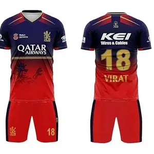 RCB Cricket Team Jersey 2025/26 Virat Kohli with Shorts Kids,Boys & Men(Medium 38,Multicolor)