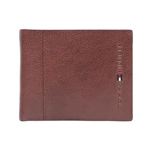 TOMMY HILFIGER Wallet of Men, Brown-Small, Davisaville | Wallet for Men Leather Original