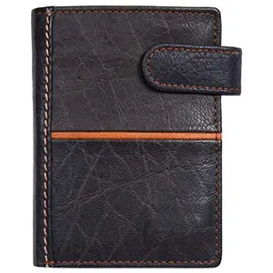 Leatherman Fashion LMN Genuine Leather Unisex Brown Wallet (6 Card Slots)