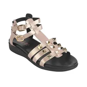 tresmode NIA Champagne Women's Dress Platform Flats in Size 5 UK / 38 EU