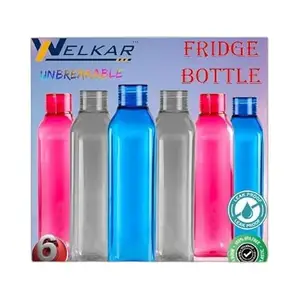 Fridge Bottle Water Bottle Gift Set Fridge Water Bottles Food Grade Plastic Water Bottle Combo for Fridgefor HomeOfficeGym & |Design - 34 for Home and Kitchen
