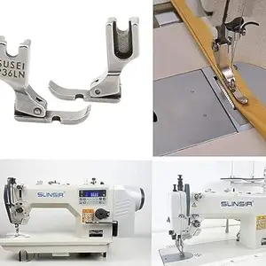 Presser Feet Left Right Industrial Sewing Machine Zipper Foot P36n Big Sewing Machine Umbrala Juki Jack Brother All Types of Industrial Sewing Machine (Silver)