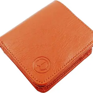 TnW Unisex Wallet. Made in Genuine Leather Credit Card Case with Key Ring and Multiple Card Slots