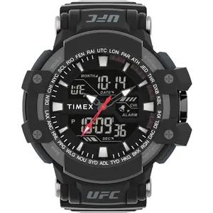 TIMEX Men Black Round Resin Dial Digital Watch- TW5M518000D