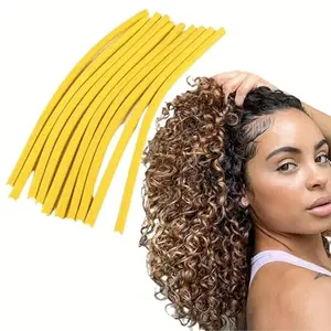 SIYAA Hair Flexi Rods | PACK OF 20 | Spiral Hair Foam Curler Roller Set | Diameter 1 cm | Twist Curls Flex Rods | EXTRA THIN ROLLERS FOR COILED HAIR EFFECT | For Girls Women Ladies Kids |