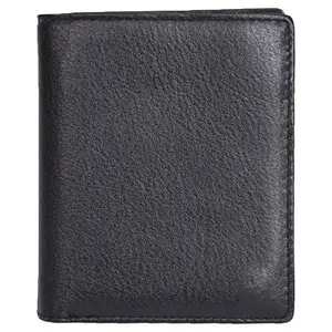 Leatherman Fashion LMN Genuine Leather Black Unisex Wallet 8 Slots