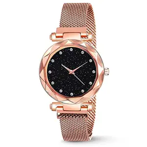 Maa Creation Trendy New Design Stylish Megnetic Belt Watches for Girls & Women (SR-722) AT-722