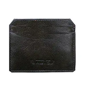 ABYS Genuine Leather Black Credit Card Holder||Card Case for Men & Women