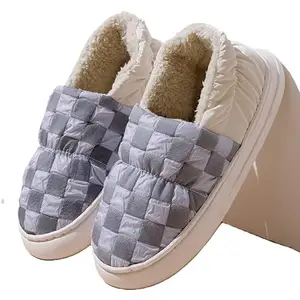 DRUNKEN Slippers For Men Winter Sandals Casual Flats Home Footwear Man Girls Sliders Flip Flops Chappals Ladies Clogs Sleeper Slides Stylish Ortho Soft -DarkGrey-UK 8-9