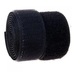 RARE OCEANS Hook & Loop 1" INCH Width X 1 MTR Length Tape Color - Black Color