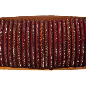 D & V CREATIONS Stylish Bridal Lac Bangles Set For Women(12Pcs) (Red -2.8)