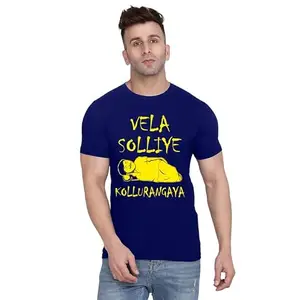 Men's Round Neck T-Shirt | Comfortable & Stylish Men's T-Shirt Idea for Gym, Sports, Casual Outings, or Lounge Wear - Small|1980 Navy Blue