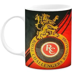 VIGAT PrintingZone Rcb Mug Royal challengers bangalore Mug Ipl Cup Printed Coffee Mug for Boys Girls Friends Pack of 1 (IPL-7)