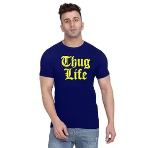 Men's Round Neck T-Shirt | Comfortable & Stylish Men's T-Shirt Idea for Gym, Sports, Casual Outings, or Lounge Wear - X-Large Navy