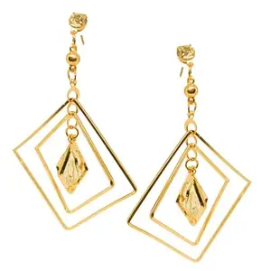IGF Traditional Golden Earring Set For Women Girls