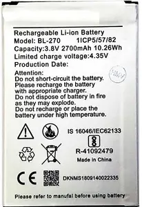 Giffen Mobile Battery for MOBISTAR C1 Lite (BL-270) - 2700 mAh