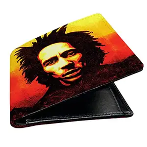 CRAFTSEVER Canvas Wallet for Men and Boys 6 Card Holder Wallet,bi fold Canvas Printed Genuine Wallet and Purse Card Holders for Men (Black)