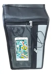 Tank Cover with Mobile Holder - [Thick Flop - Large Space] for Honda Twister All Model- | Black & Grey |